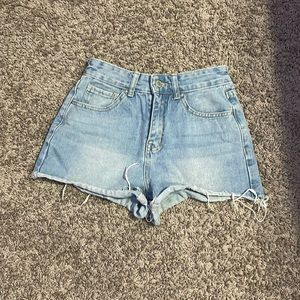 Light Wash Blue Jean Shorts
